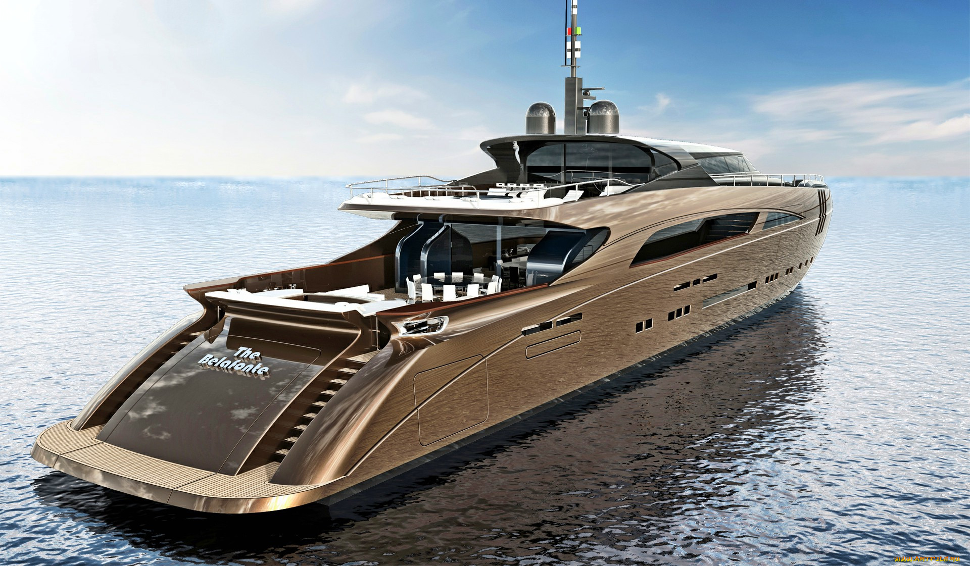 belafonte  50m superyacht, , 3d, 